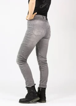 Betty Biker Jeans Light Grey