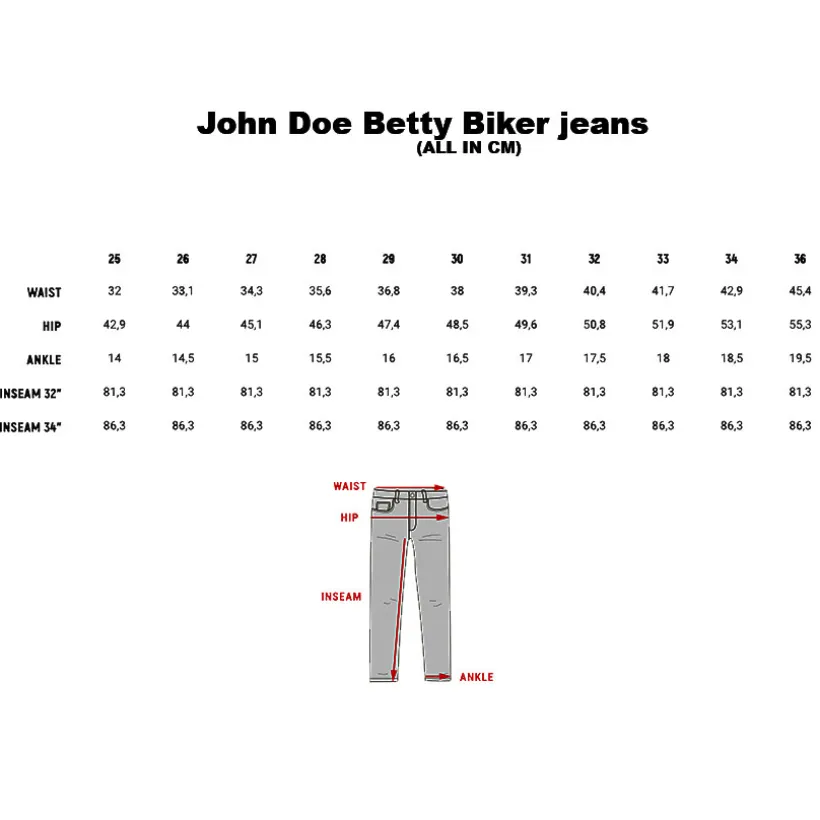 Betty Biker Jeans Light Grey