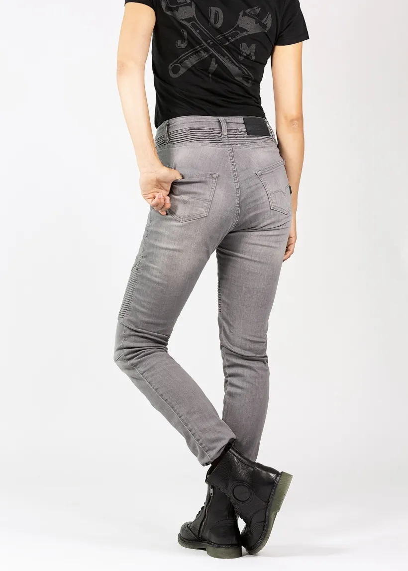 Betty Biker Jeans Light Grey