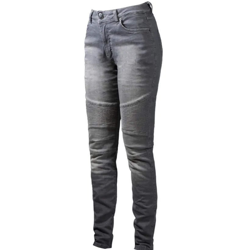 Betty Biker Jeans Light Grey