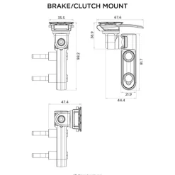 Brake/Clutch Master Cylinder Phone Mount