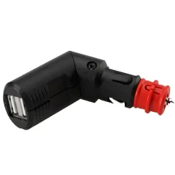 Double USB Adapter with Universal Plug